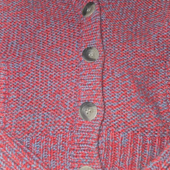 [Y2K Fashion] American Eagle Cardigan Sweater Chunky Knit Womens Medium - 2009 - Picture 5 of 9